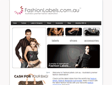 Tablet Screenshot of fashionlabels.com.au